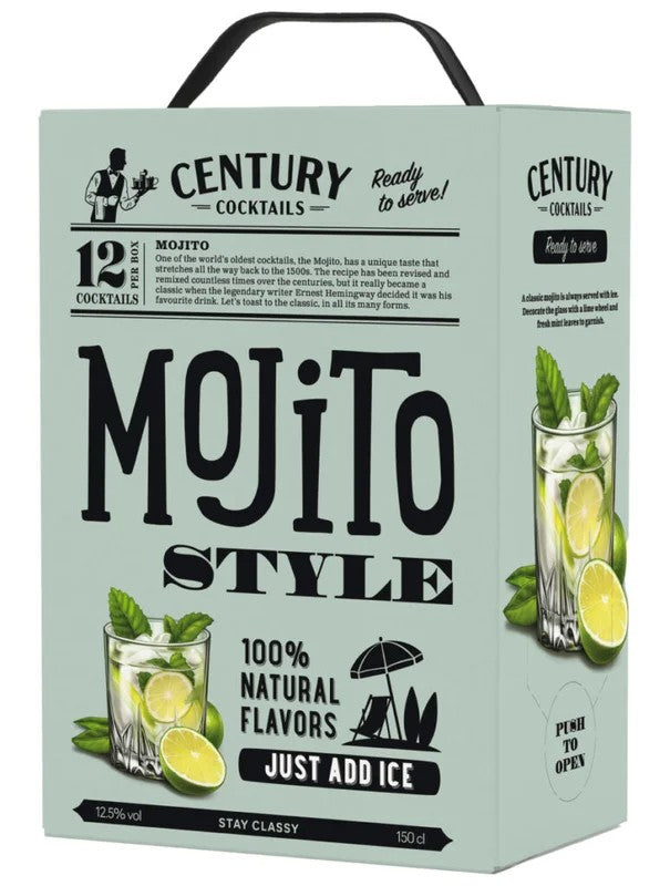 CenturyCocktails–MojitoBIB150cl.12,5%