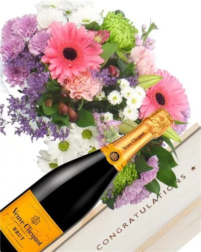 ChampagneAndFlowersCongratulationsGift