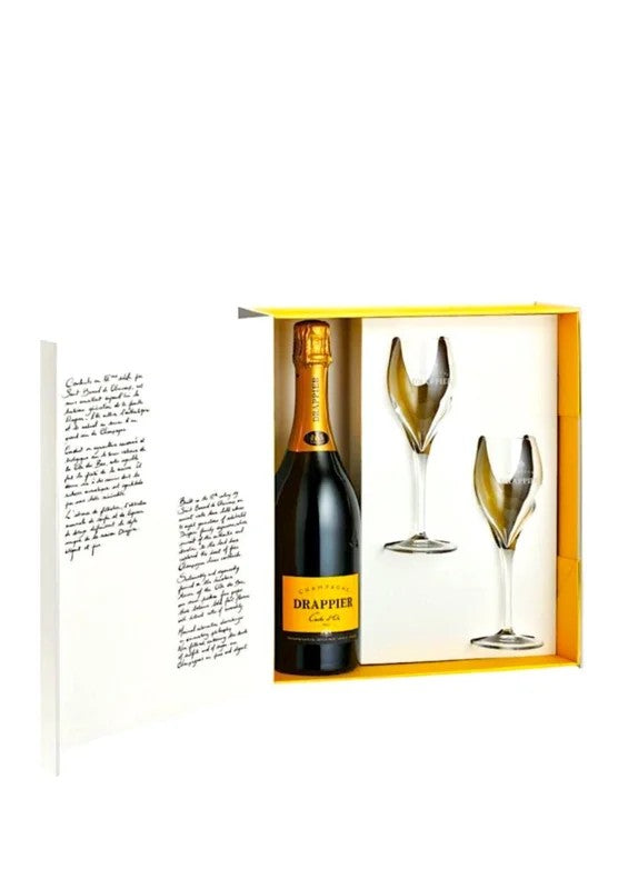 ChampagneDrappierCarted’OrChampagneandGlassesGiftSet