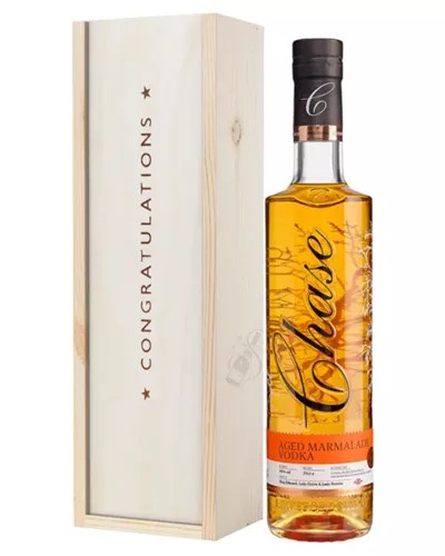 ChaseMarmaladeVodkaCongratulationsGiftInWoodenBox