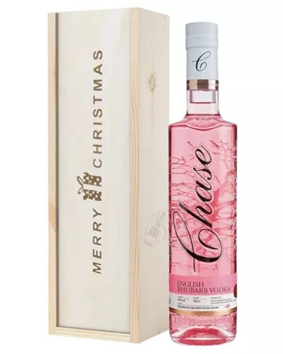 ChaseRhubarbVodkaChristmasGiftInWoodenBox