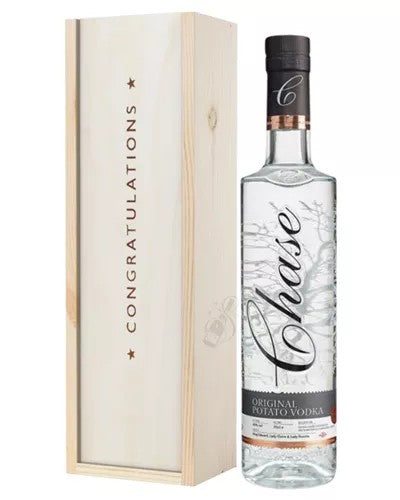 ChaseVodkaCongratulationsGiftInWoodenBox