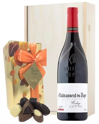 ChateauneufDuPapeandChocolateGiftSet