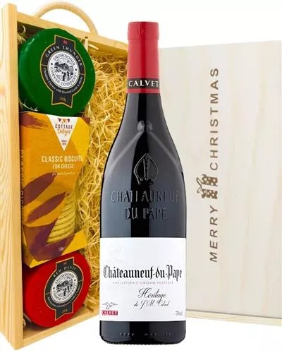 ChateauneufDuPapeWineandCheeseChristmasHamper