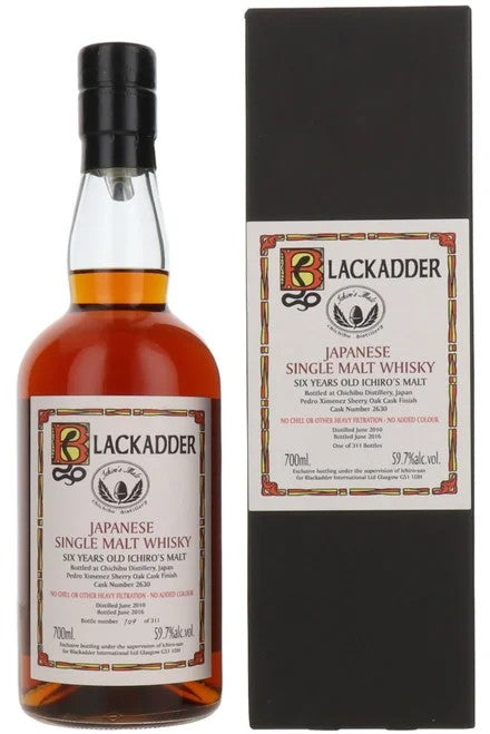 ChichibuHanyuIchiro’sMaltBlackadderCask#2630PXSherryOakFinish#109311