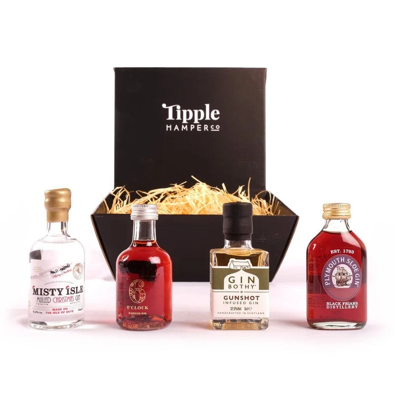 ChristmasGinMiniaturesSelectionHamper–41.5%ABV