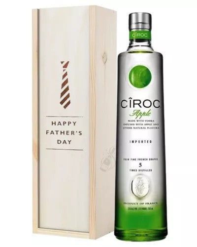CirocAppleVodkaFathersDayGiftInWoodenBox