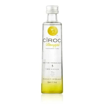 CirocPineappleFlavouredVodkaMiniature37.5%ABV(5cl)
