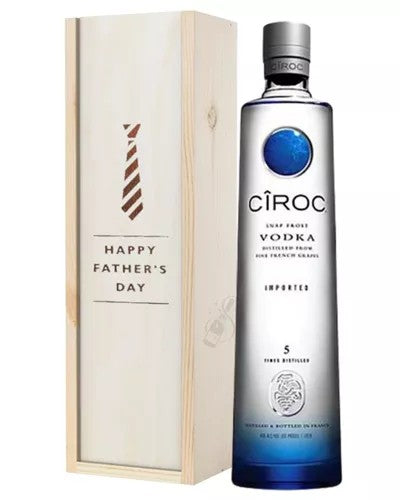 CirocVodkaFathersDayGiftInWoodenBox