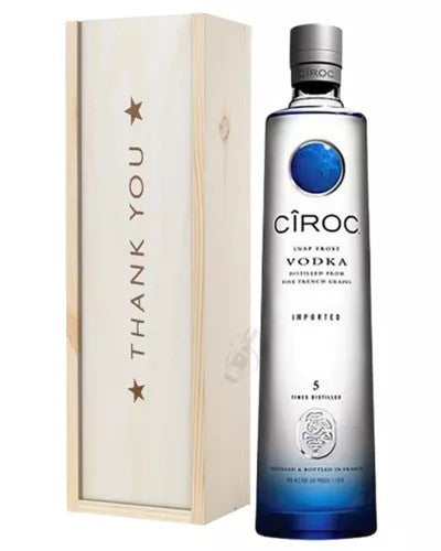 CirocVodkaThankYouGiftInWoodenBox