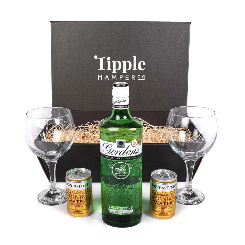 ClassicGordon’sGin,Tonic&GlassesGiftSetHamper–37.5%ABV