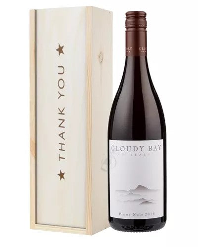 CloudyBayPinotNoirRedWineThankYouGiftInWoodenBox