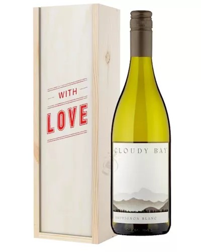 CloudyBaySauvignonBlancWhiteWineValentinesWithLoveSpecialGiftBox