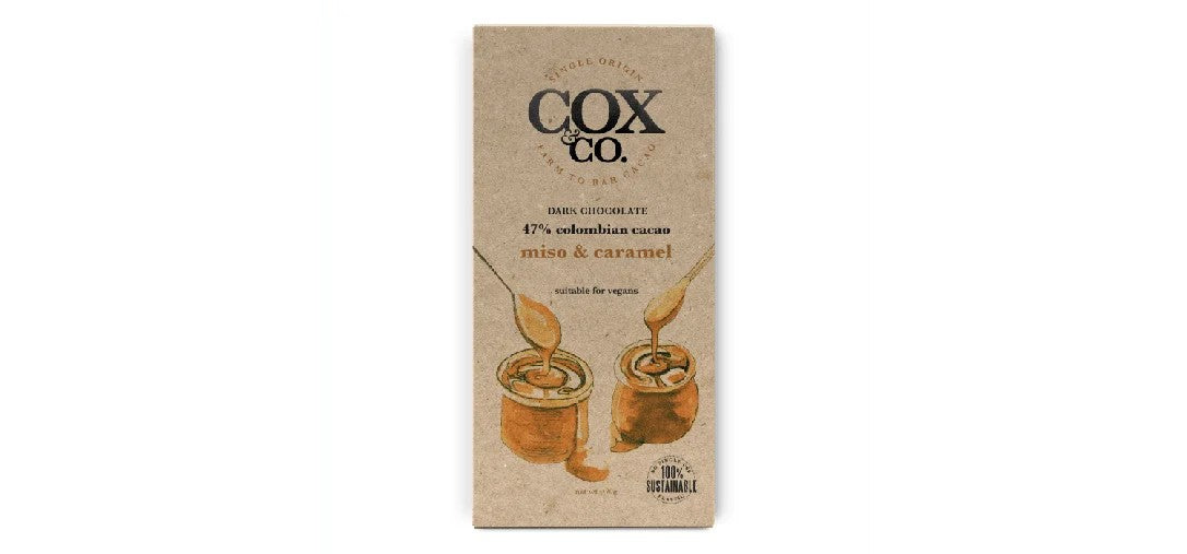 Cox&Co.Miso&CaramelSingleOriginOatChocolateBar(70g)