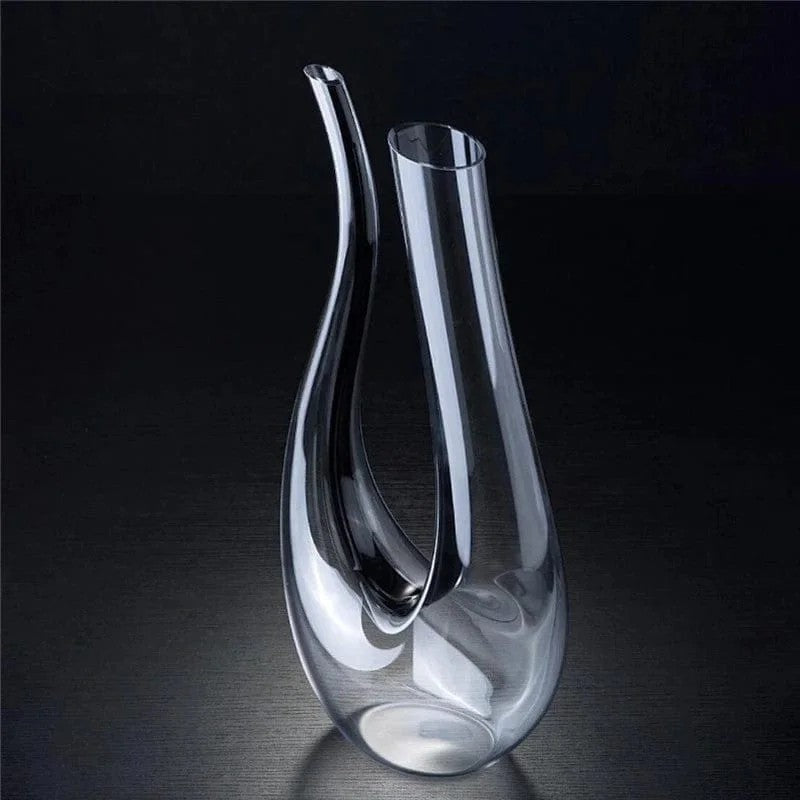 CrystalHarpSwanShapedHandmadeCrystalWineDecanter1200ml