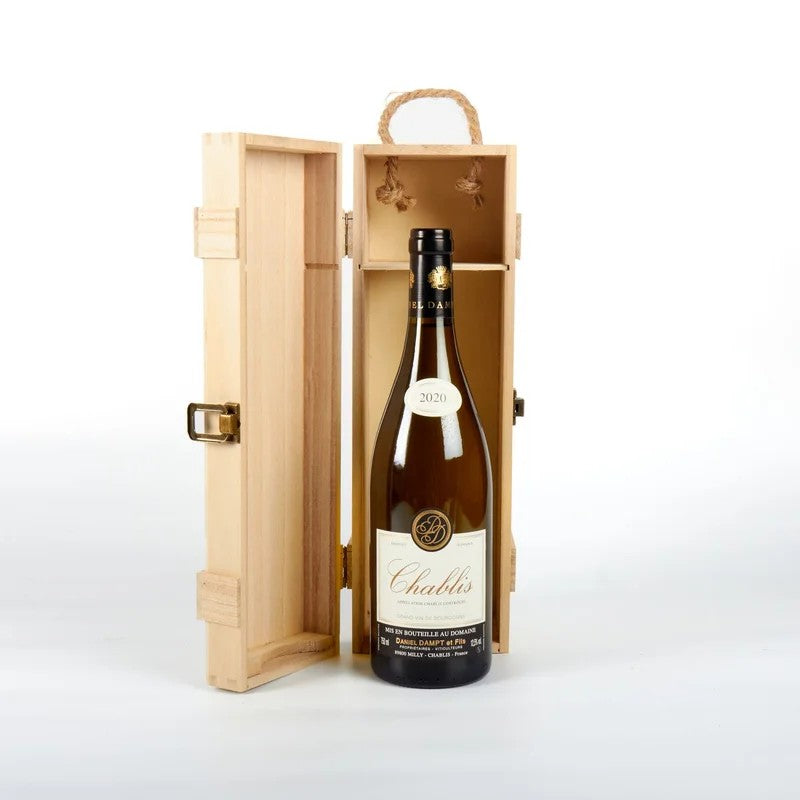 DanielDamptChablisWhiteBurgundyWineinWoodenPresentationBox