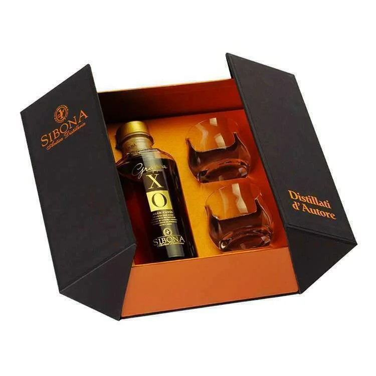 DistilleriaSibona–ExhibitionGiftSetSibona1bt.GrappaXOWith2Glasses(50CL,43.0%Vol.)