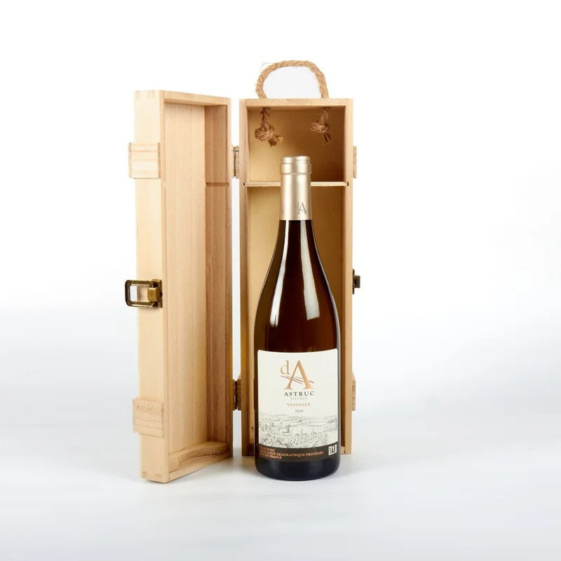 DomaineAstrucd’AViognierWhiteWineinWoodenPresentationBox
