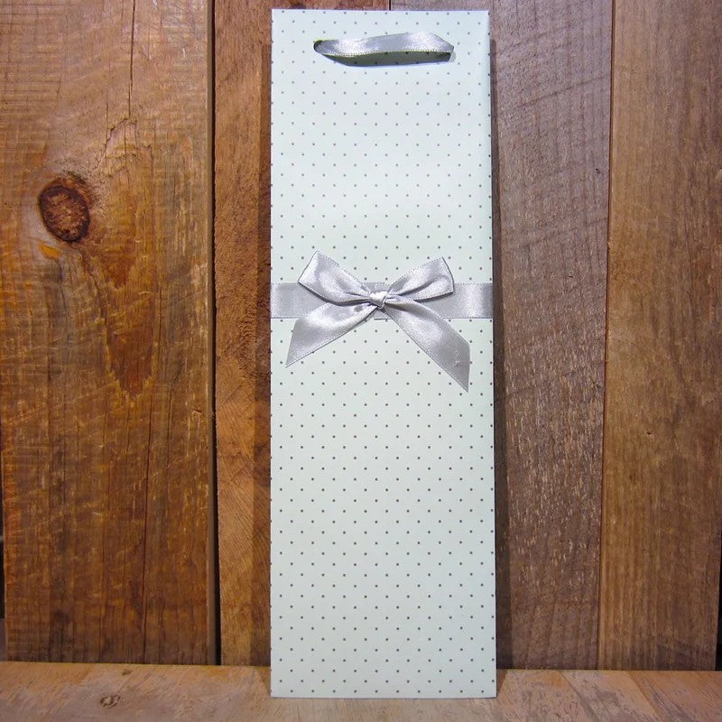 ElegantBluewithSilverDotsGiftBag