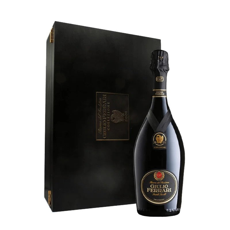 FerrariGiulioRiservadelFondatoreExtraBrut2007SparklingWine,75cl,WoodenCase