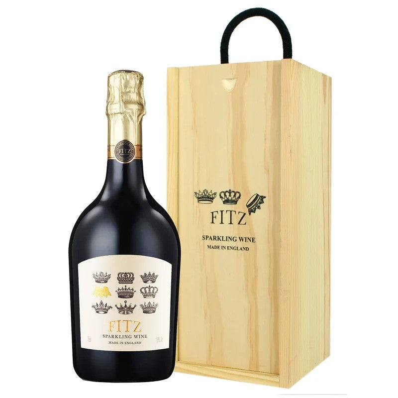 FitzEnglishSparklingWineinaWoodenFitzBrandedGiftBox