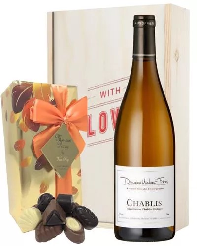 FrenchChablisWhiteWineValentinesWineandChocolateGiftBox