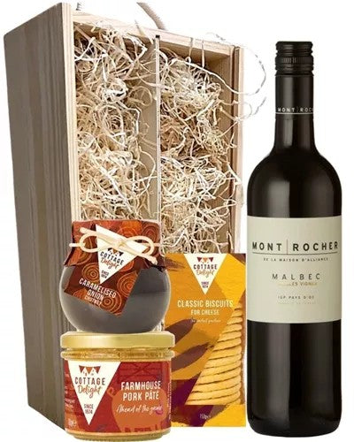 FrenchMalbecRedWineAndGourmetFoodBox