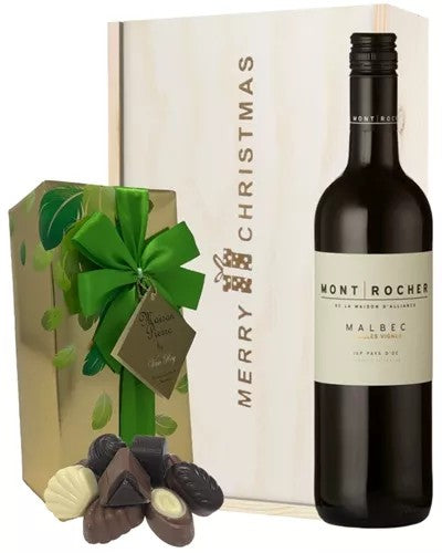 FrenchMalbecRedWineChristmasWineandChocolateGiftBox