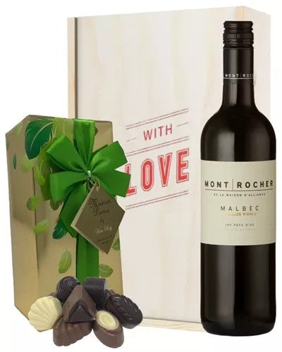 FrenchMalbecRedWineValentinesWineandChocolateGiftBox