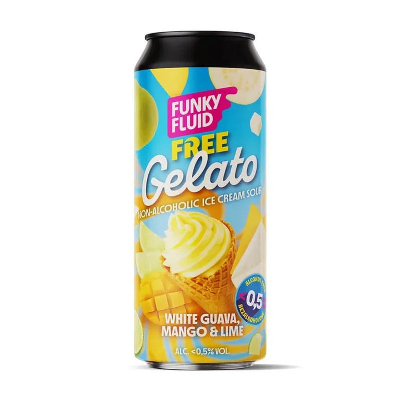 FunkyFluidFreeGelatoWhiteGuava,Mango&LimeAlcoholFreeSour