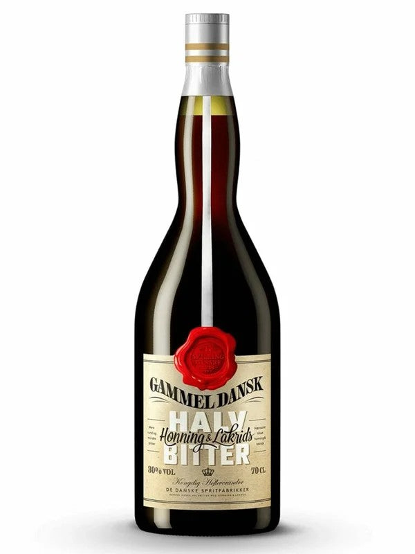 GammelDanskHalvbitter–Honning&Lakrids70cl.30%