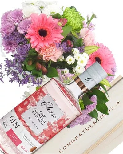 GinAndFlowersCongratulationsGift