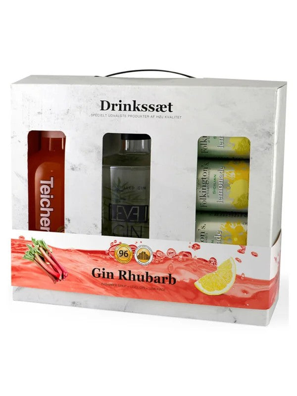 GinRhubarbGiftPack–LevelGin+Tonic&Syrup70cl.44%