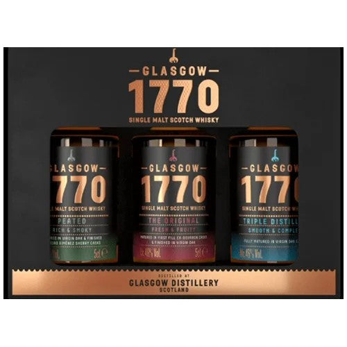 Glasgow1770ScotchWhiskyMiniatures–GiftSet3X5cl