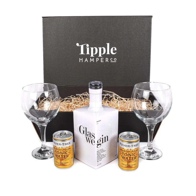 GlasweginGin,Tonic&GlassesGiftSetHamper–41.1%ABV