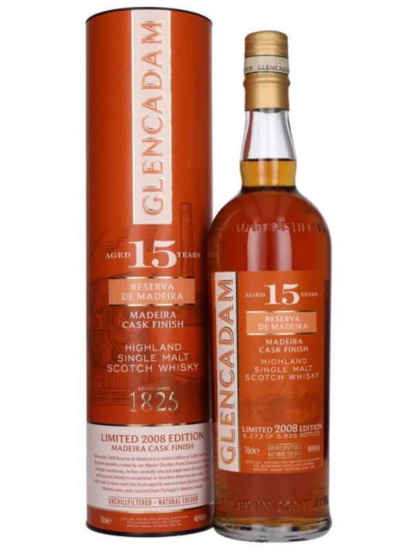 Glencadam15YearsMadeiraCaskFinishLimited2008Ed.70cl.46%