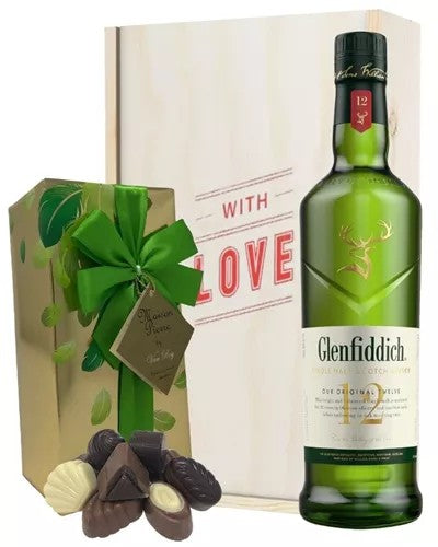 GlenfiddichSinlgeMaltWhiskyAndChocolatesValentinesGift