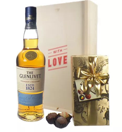 Glenlivet12SingleMaltScotchWhiskyAndChocolatesValentinesGift