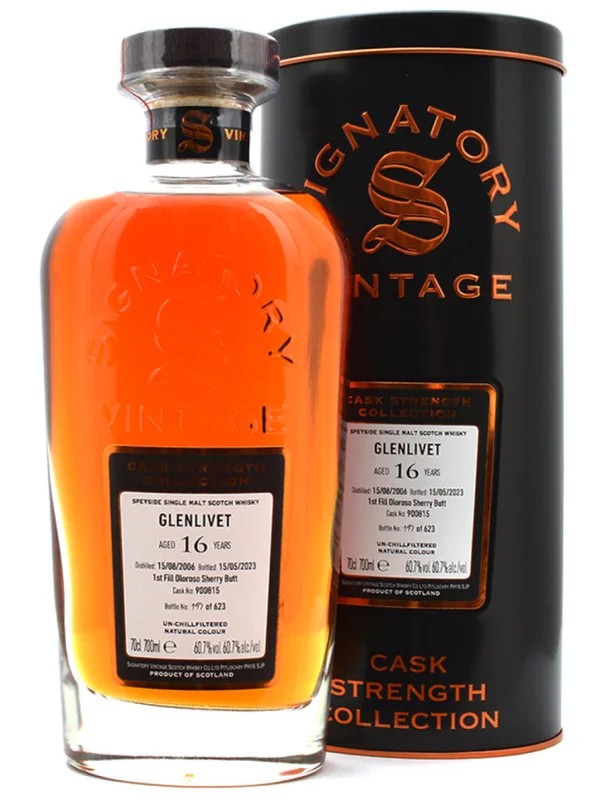 Glenlivet16Years–SignatoryVintageDecanter70cl.60,7%