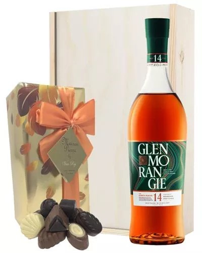 GlenmorangieQuintaRubanandChocolatesGiftSetinWoodenBox