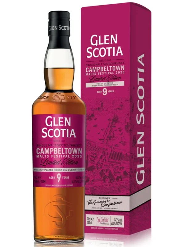 GlenScotia–9YearsCampbeltownMaltsFestival2025Ltd.Ed.70cl.54,3%