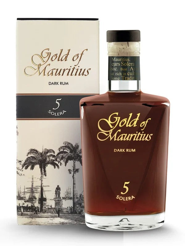 GoldofMauritius5SoleraDarkRum70cl.40%