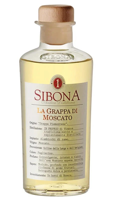 GrappadiMoscato50cl–Sibona