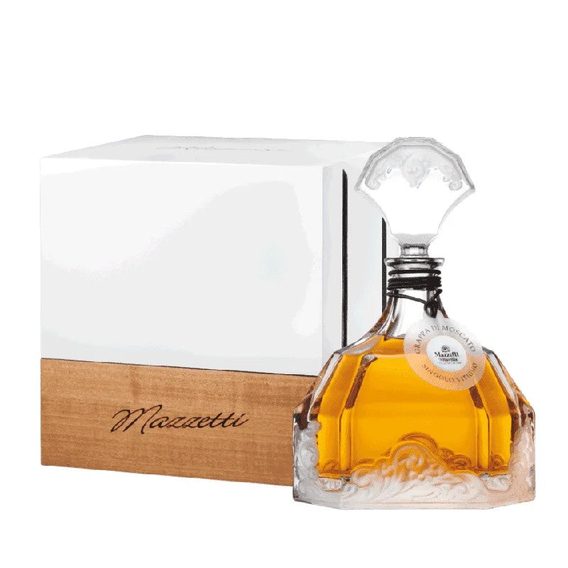 GrappaMazzettiBOHEMIADECANTERMoscatoGrappareserve2015–50cl13%