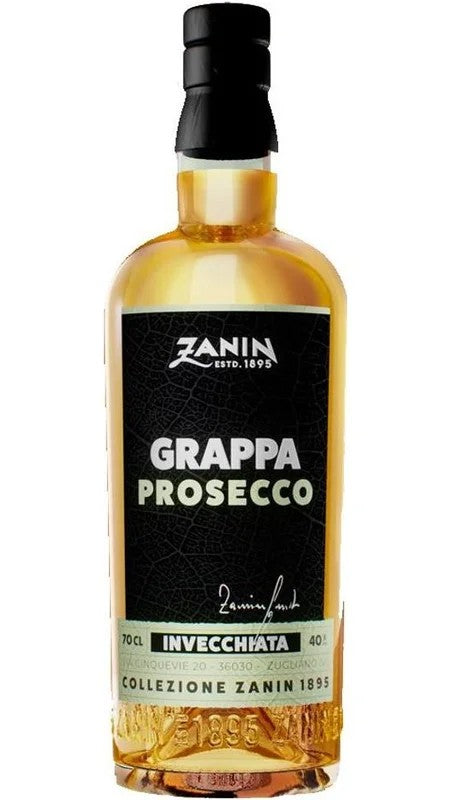 GrappaProseccoBarricataRegadin70cl–Zanin