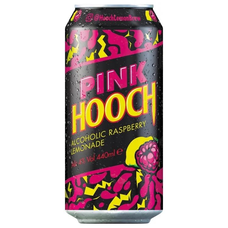 HOOCHRASPBERRYLEMONADEFRUITCANS440MLX24