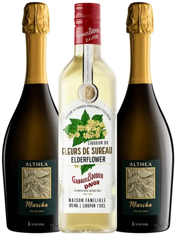 HugoSpritz–Pakketilbud(1×70cl.FleursdeSureau+2×75cl.AltheaProsecco)