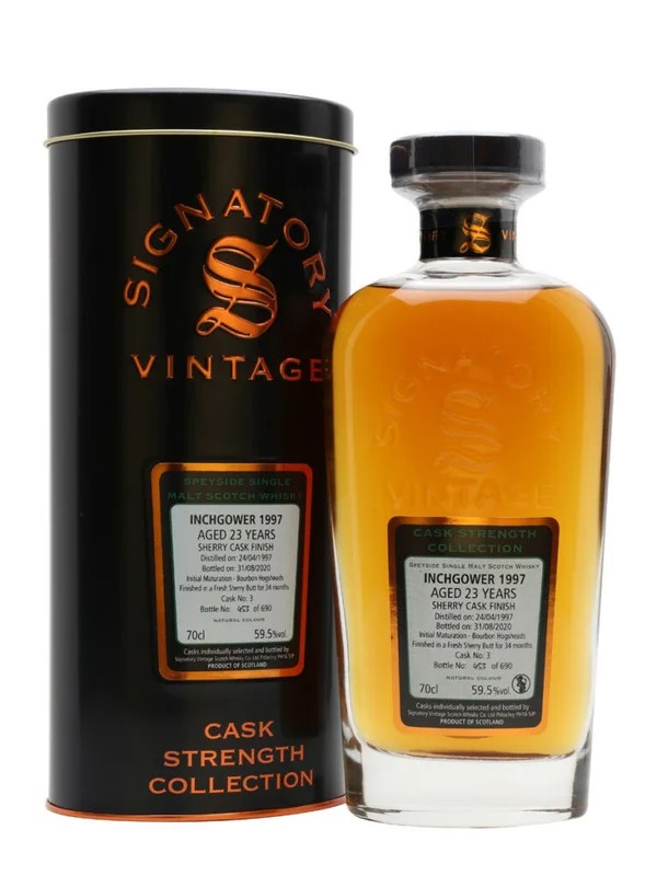 Inchgower23YearsSherry–SignatoryVintageDecanter70cl.59,5%