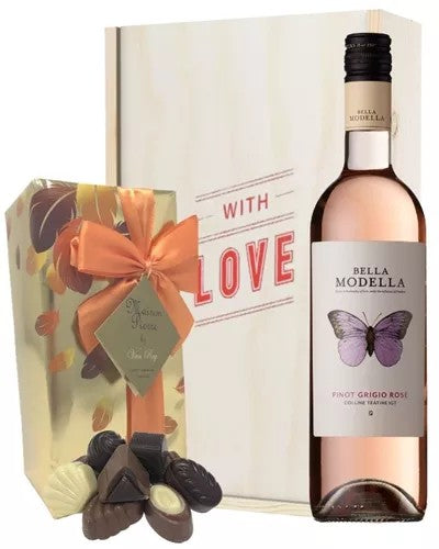ItalianPinotGrigioRoseValentinesWineandChocolateGiftBox