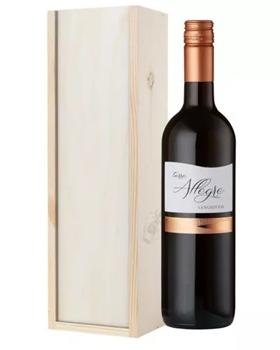 ItalianSangioveseRedWineGiftinWoodenBox